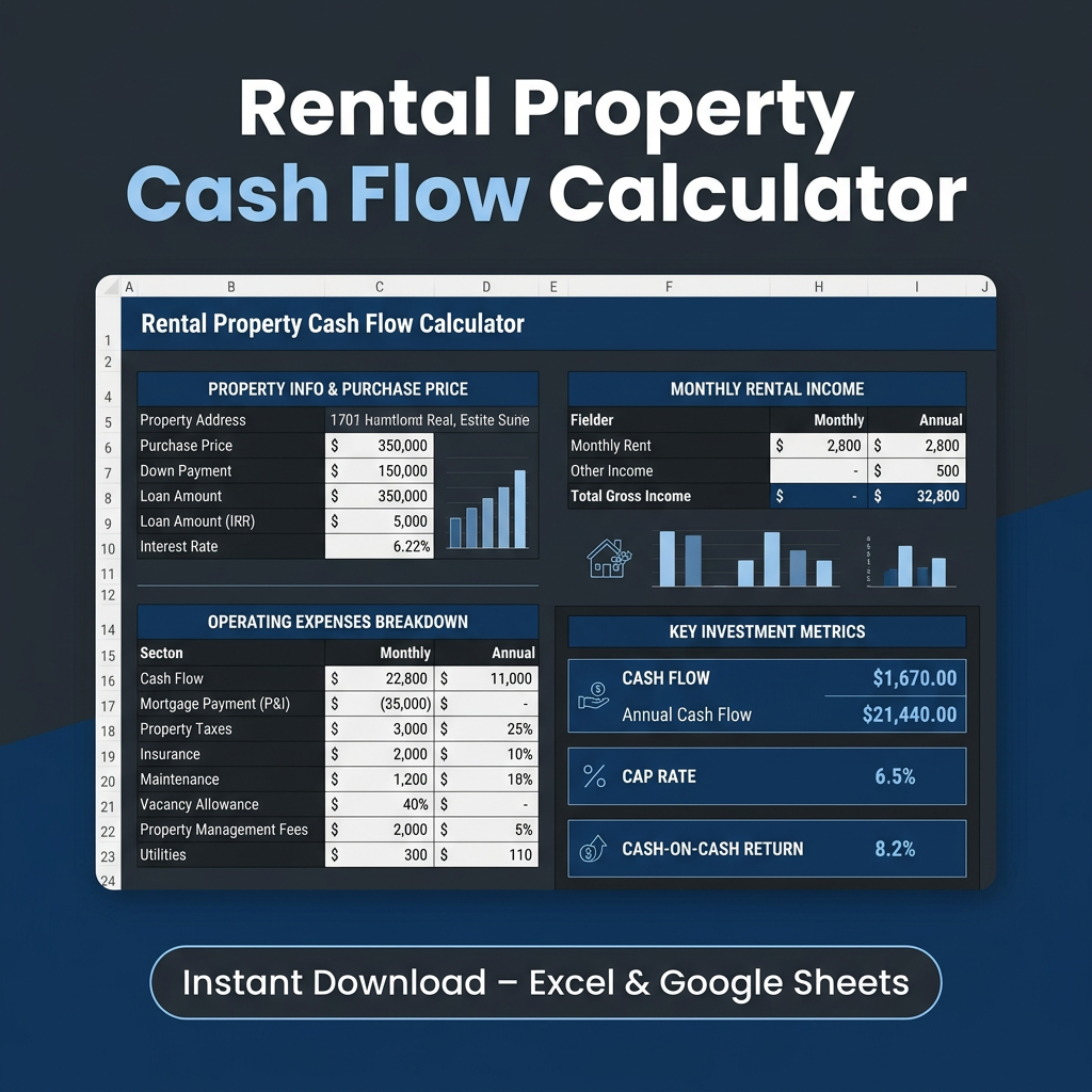 Rental Property Cash Flow Calculator